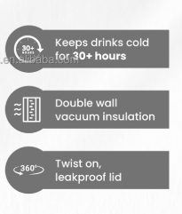 Work Fucking Harder Stainless Steel Water Bottle